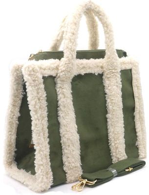 Mooie stijlvolle shopper met rits en schouderriem