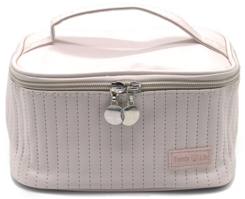Bag voor make up etc. kleur beige, lekker voor op reis