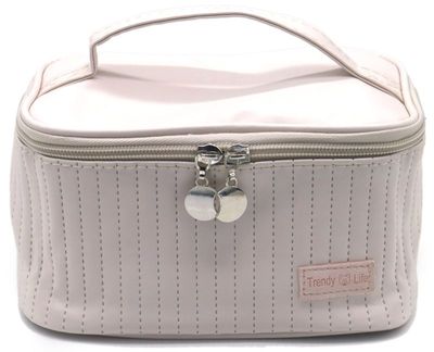 Bag voor make up etc. kleur beige, lekker voor op reis