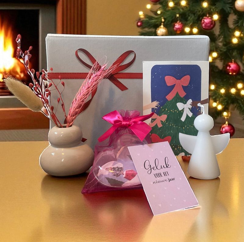 Kerst cadeau box GELUK