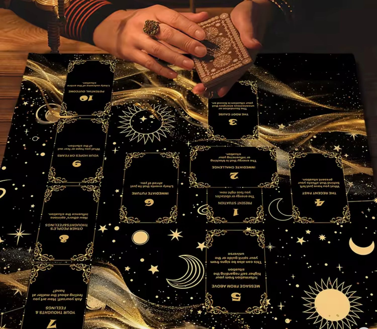 Tarot kleed, voor legging van de Tarot kaarten Tarot kleed, voor legging van de Tarot kaarten