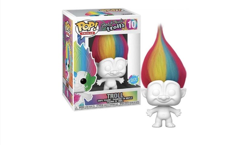 TROLL, wie kent ze niet meer van vroeger..... Collectable item, TROLL van FUNKO, maak je eigen kunstwerk