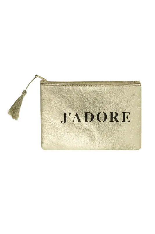 Make up tas J Adore goudkleur
