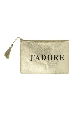Make up tas J Adore goudkleur