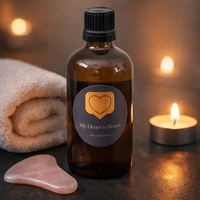 Een fijne natuurlijke massage olie nodig? Bij myhearttoyours.nl hebben we deze voor jou