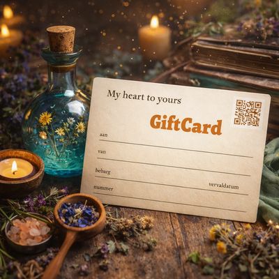 Geef een Giftcard, als je niet weet wat te geven, zelf uitzoeken van cadeau, blijft altijd geldig. Bij myhearttoyours.nl