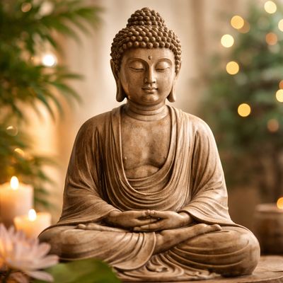 Geef je kamer, huis of altaar een positieve sfeer met een prachtig Boeddha beeld, bij myhearttoyours.nl