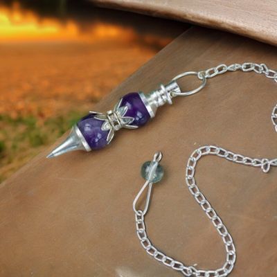 Pendel van Amethist, bijzondere vorm