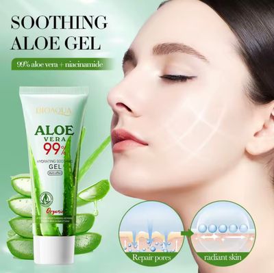 Deze tube bevat een heerlijke Gel met Aloë Vera + Niacinamide. bij My heart to yours