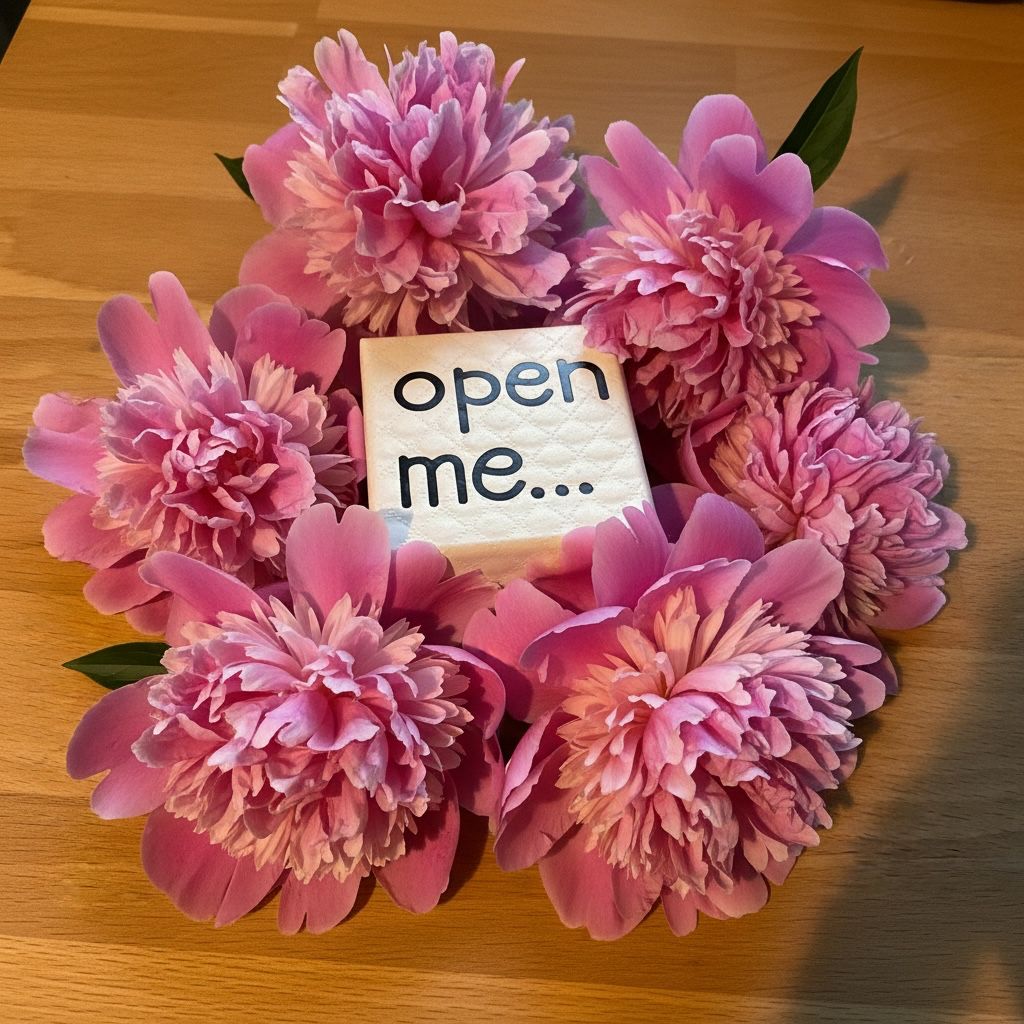 OPEN ME....  klein leuk cadeautje, met rood hartje, bij My hart to yours
