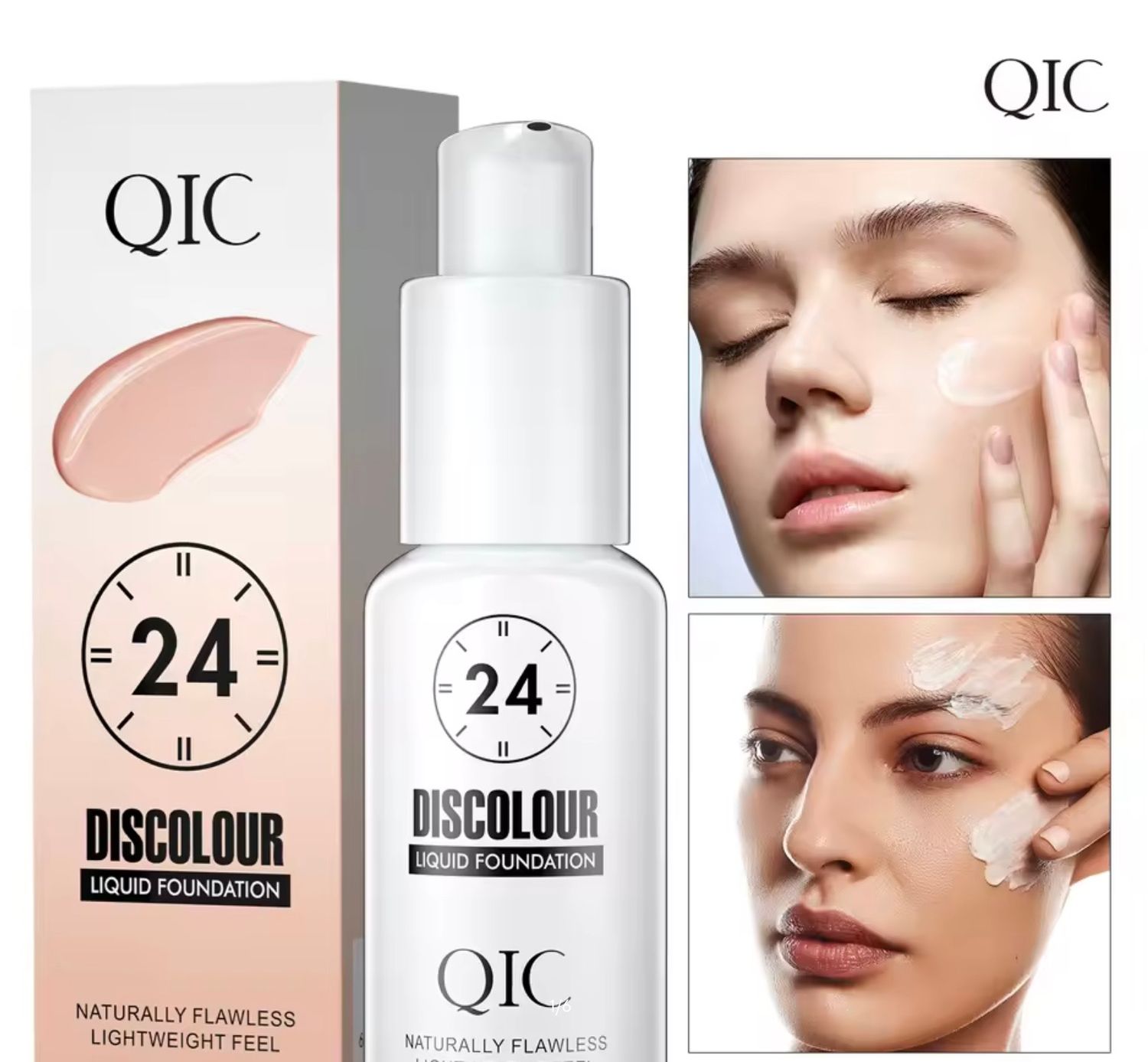 Color Changing Foundation, 24 uurs, heel zacht en licht bij myhearttoyours.nl