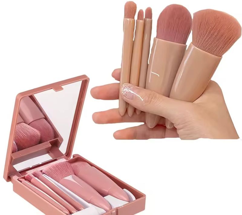 5 delige reisset make up borstels, past zo in je tas bij myhearttoyours.nl