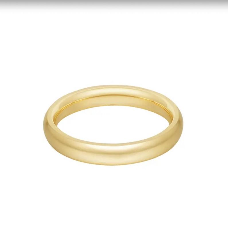 Gladde ring RVS goldplated mt. 16 of 17 Gladde ring RVS goldplated mt. 16 bij myhearttoyours.nl