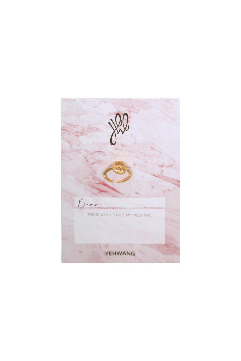 Ring - RVS - Goud - This is why you are my Valentine bij myhearttoyours.nl