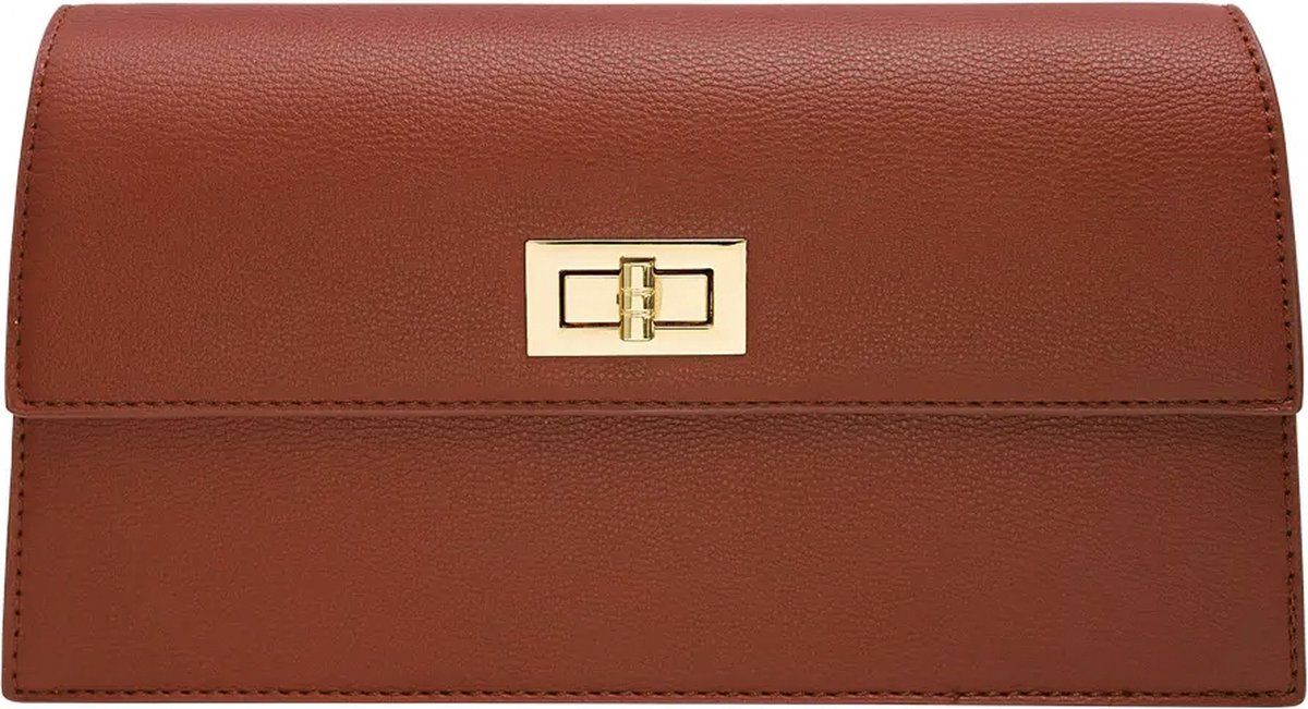 Trendy tas als schoudertas of heuptas te dragen, Cognac