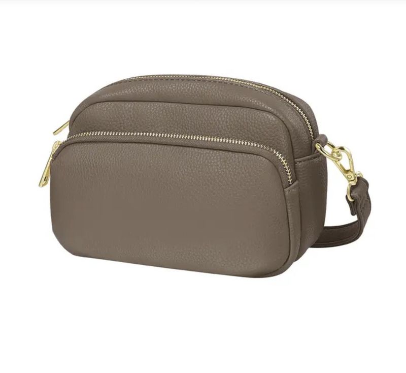 Schoudertas/Crossbody in het mos bruin bij myhearttoyours.nl