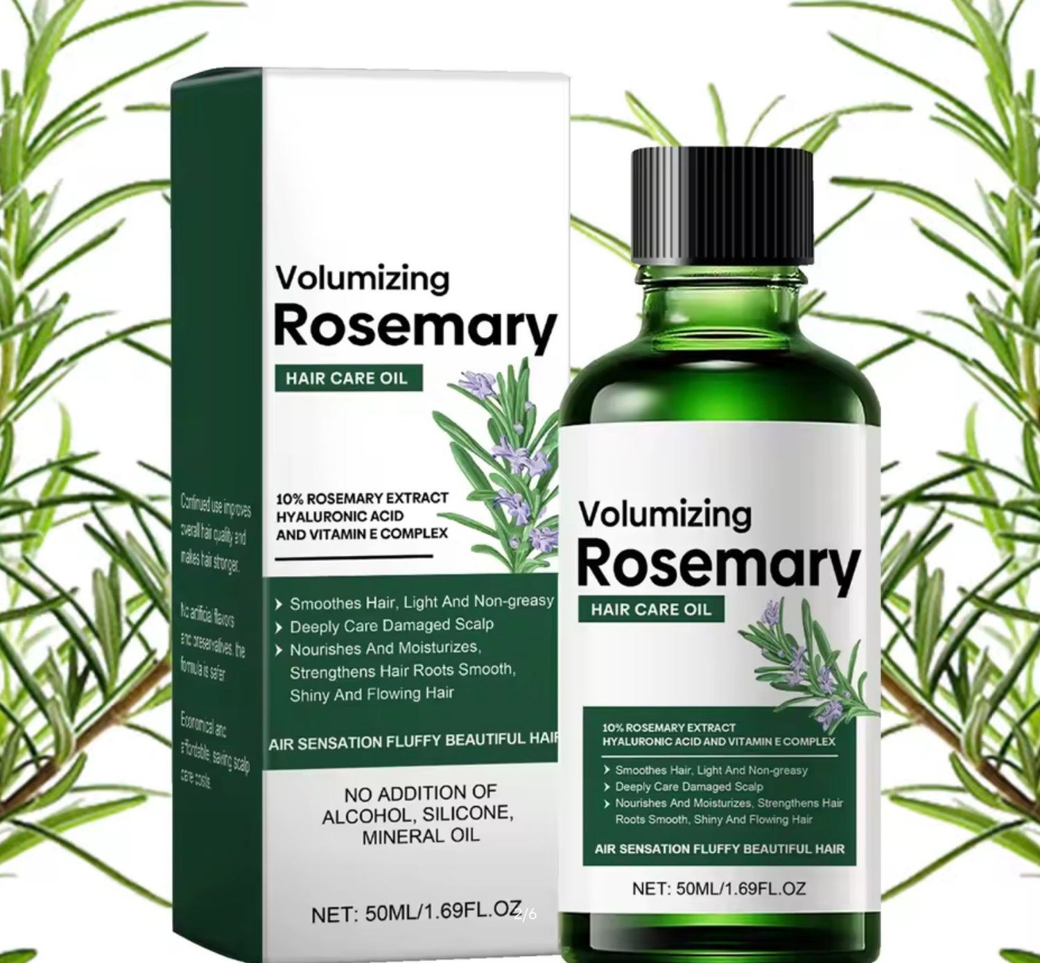 Verzorgende haarolie Rozemarijn, tegen haarverlies, voor haargroei bij myhearttoyours.nl