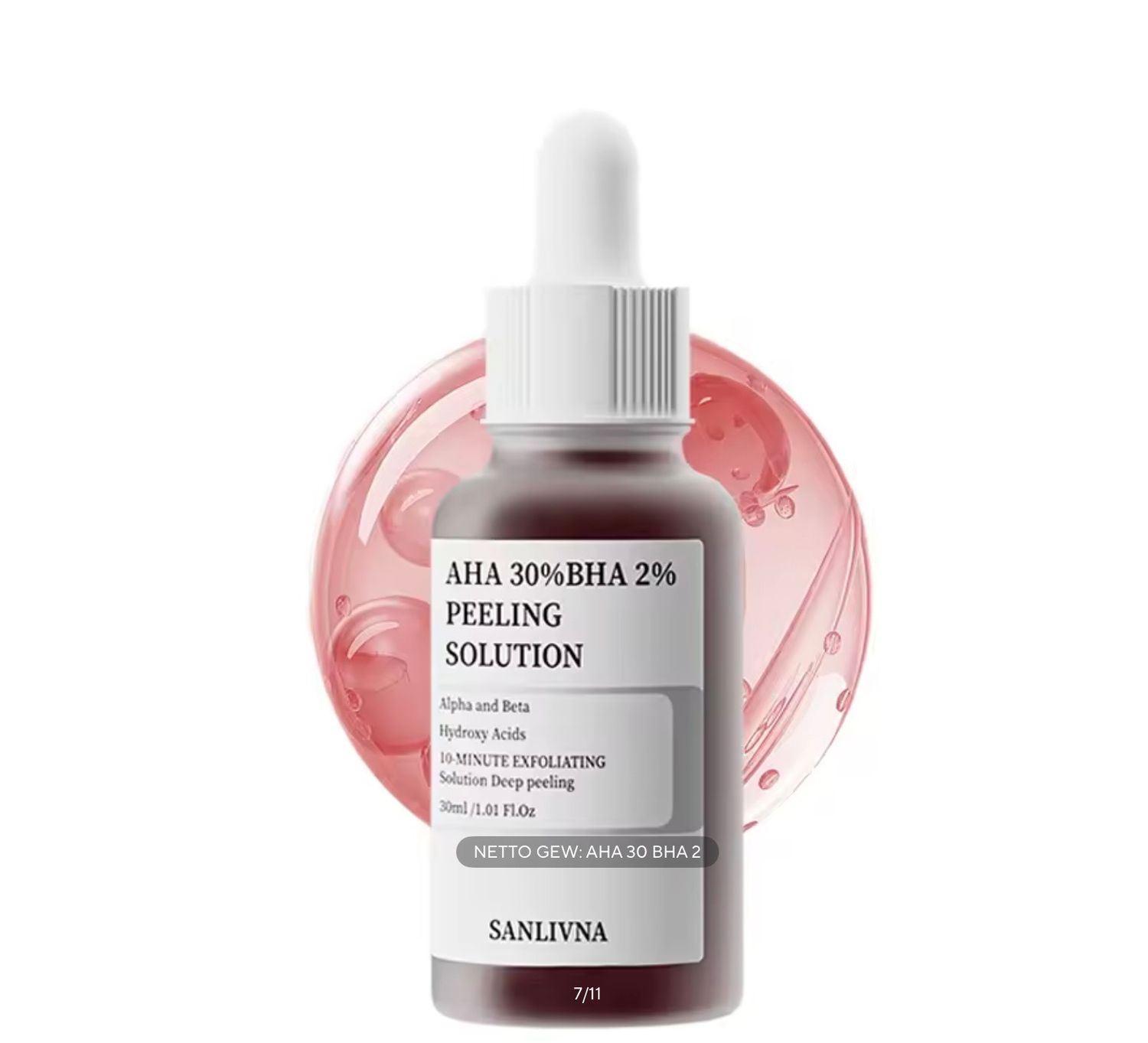 PEELING Serum (voor thuisgebruik) 30% AHA en 2% BHA, bij myhearttoyours.nl