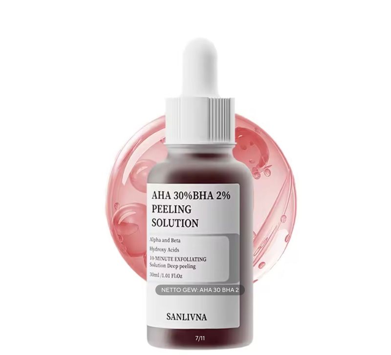 PEELING Serum (voor thuisgebruik) 30% AHA en 2% BHA, bij myhearttoyours.nl