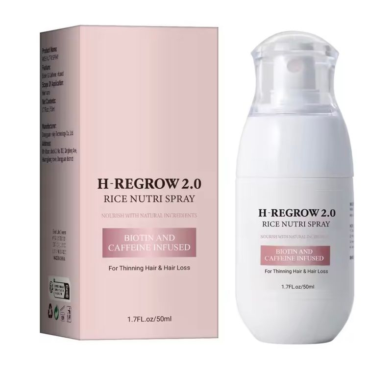 RIJST NUTRI SPRAY voor het haar. Tegen haaruitval, dun haar, kale plekken. Bij myhearttoyours.nl