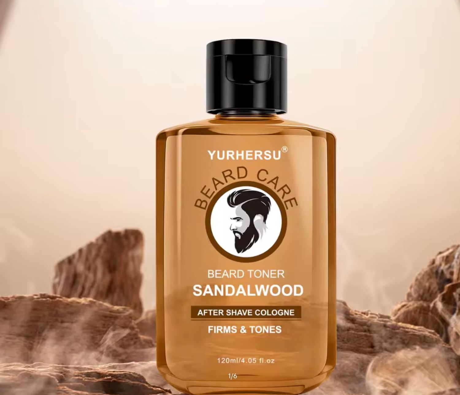 Aftershave/Toner voor mannen, speciaal voor snor of baard. bij myhearttoyours.nl