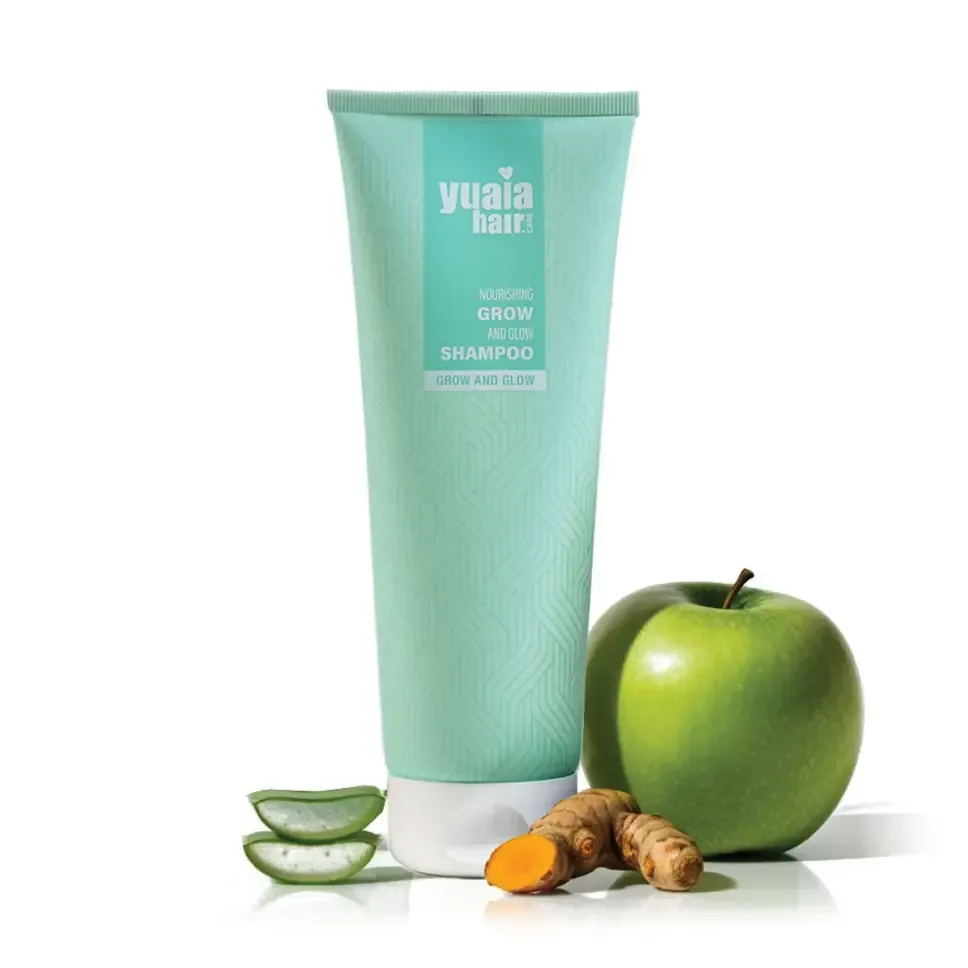 Shampoo Grow &amp; Glow tegen dun haar en haar uitval bij myhearttoyours.nl