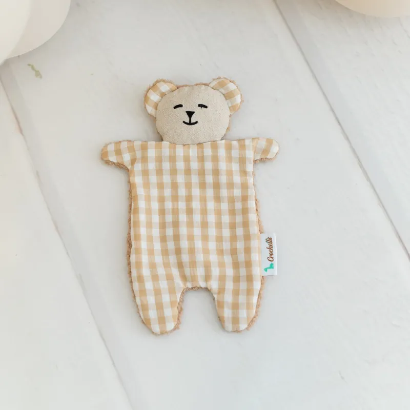 Knuffeldoek/DouDou Beer licht  -  25 cm. bij myhearttoyours.nl