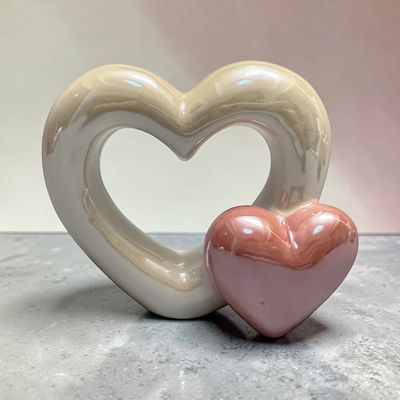 Keramieken hartjes (wit/roze) voor een geliefd persoon, myhearttoyours.nl