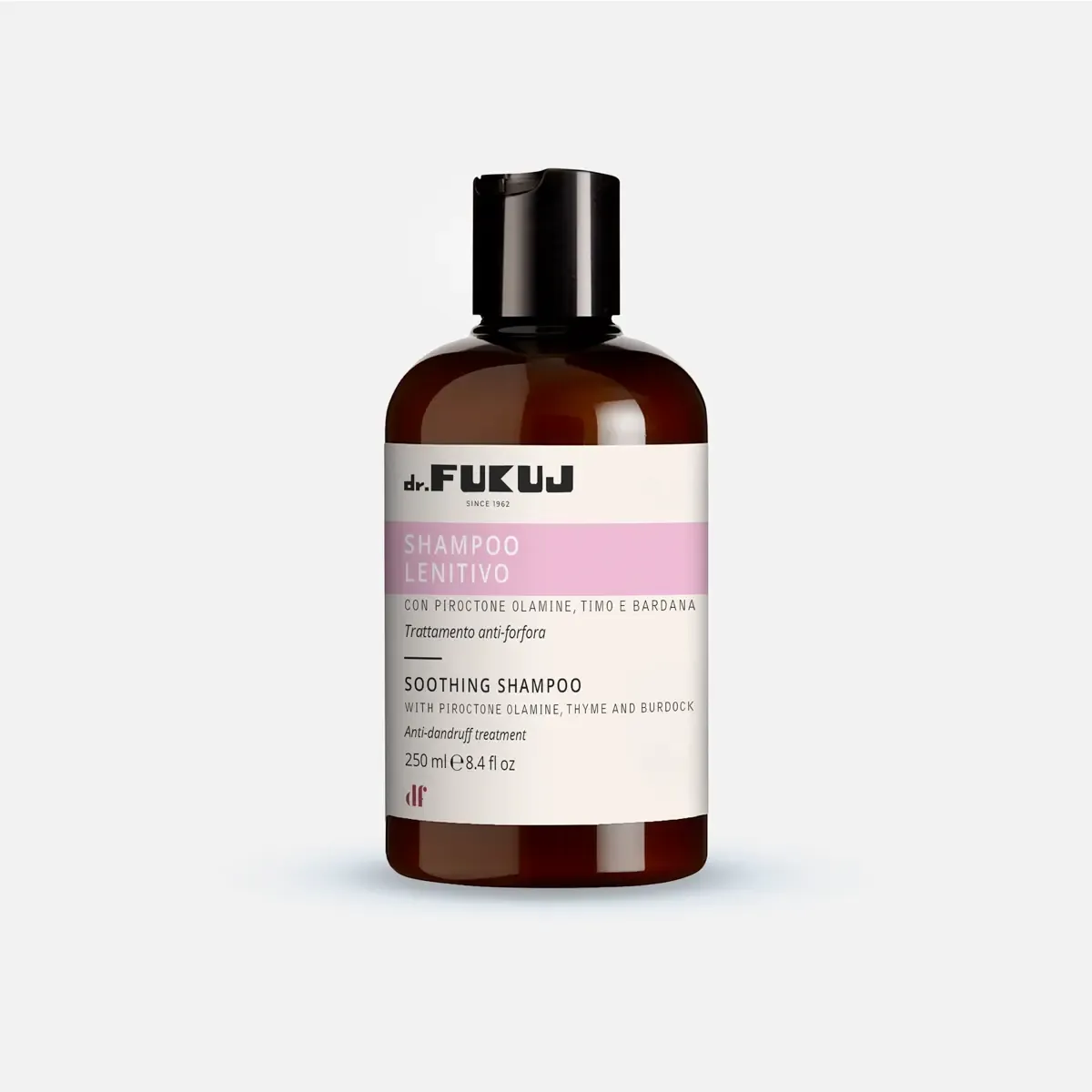 Kalmerende shampoo, tegen geïrriteerde hoofdhuid, werkt ook goed tegen roos.  250 ml. Bij myhearttoyours.nl