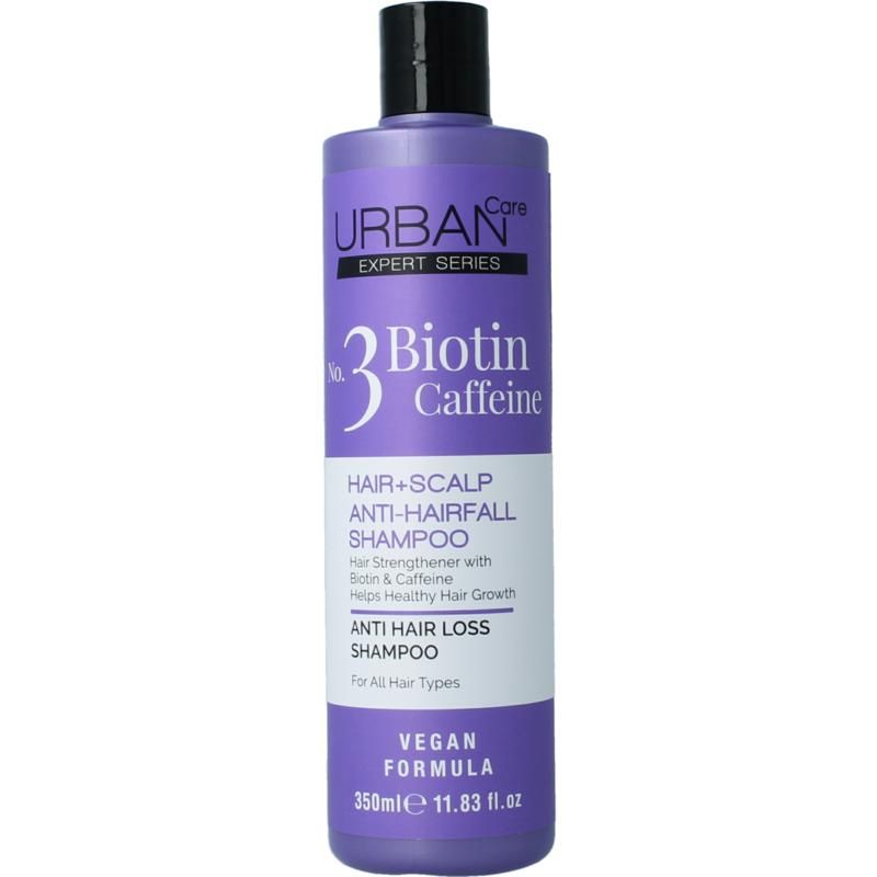 Urban Care Expert hair &amp; hoofdhuid shampoo Biotine &amp; Caffeine  350 ml bij myhearttoyours.nl