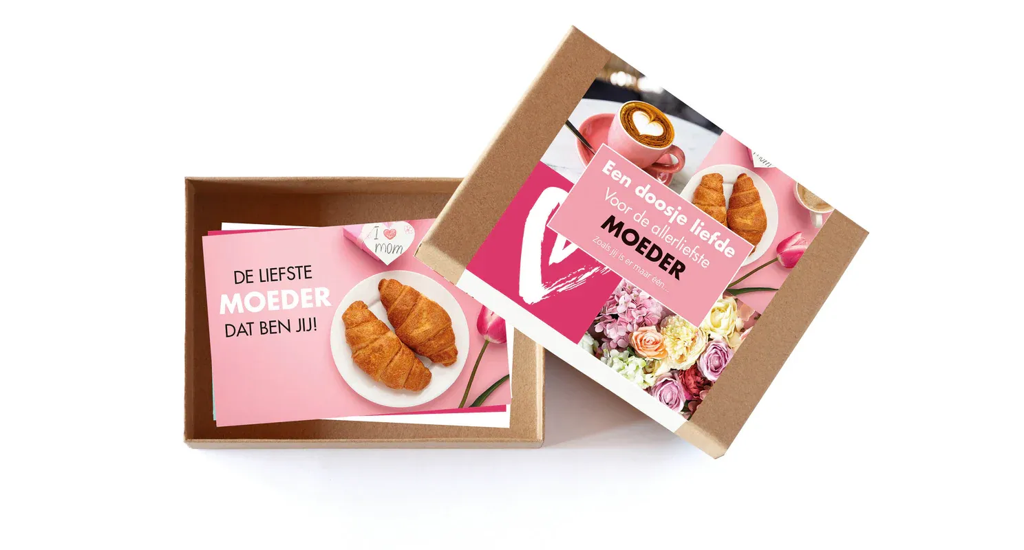 Doosje Glimlach voor de allerliefste Moeder  - Brievenbus cadeau bij myhearttoyours.nl