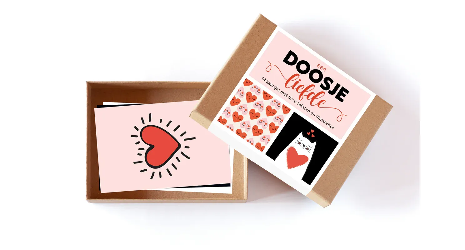 Een doosje LIEFDE - Brievenbus cadeau bij myhearttoyours.nl