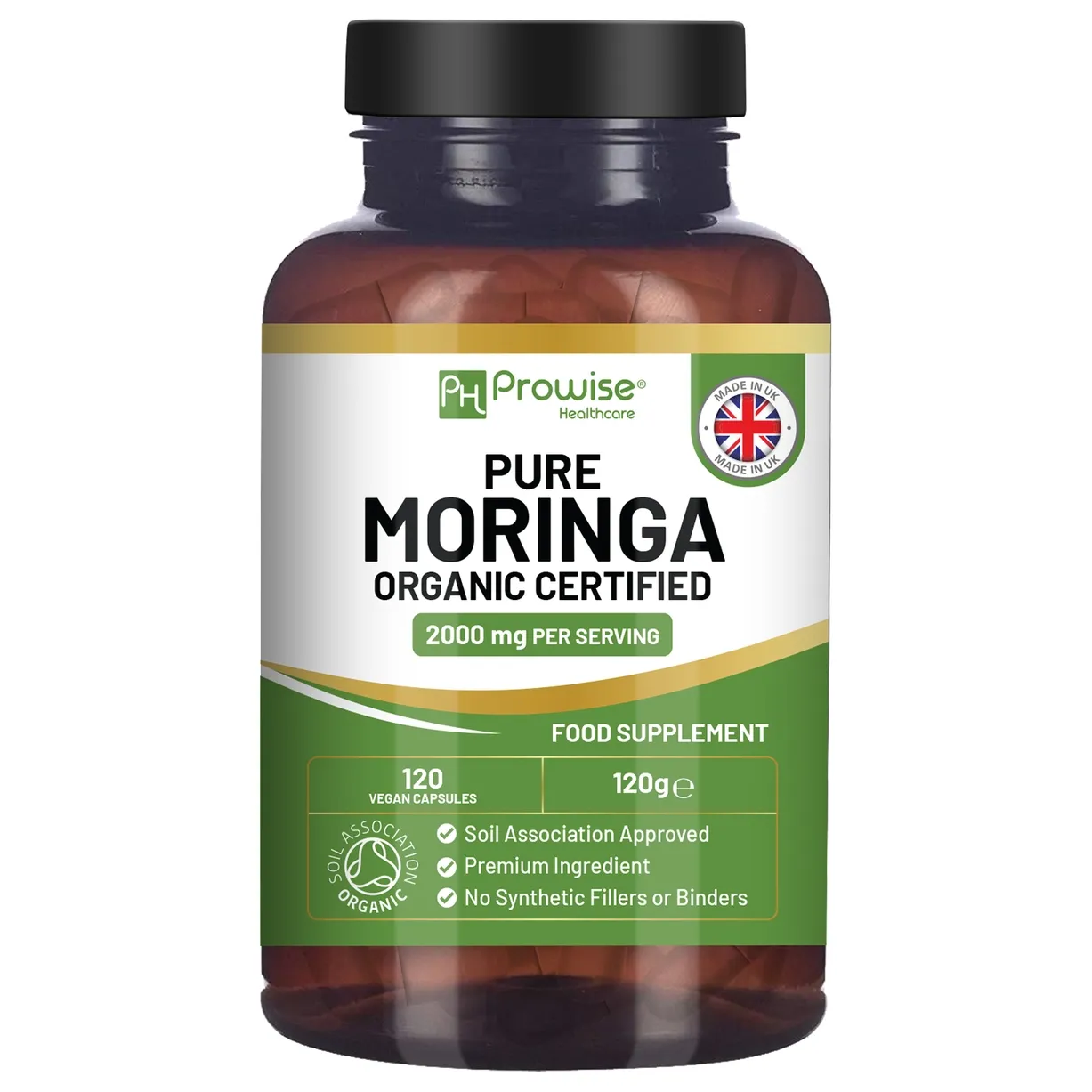 Prowise MORINGA MET ZWARTE PEPER – Elke portie levert 4000 mg premium moringa bladpoeder en -extract, bij myhearttoyours.nl