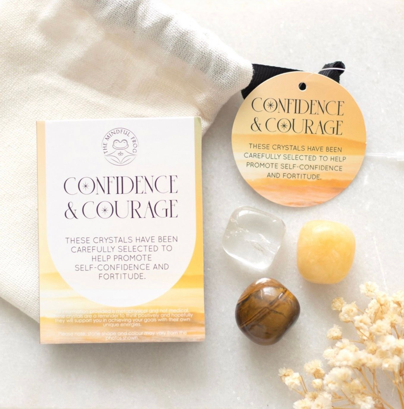 Edelsteen set voor zelfvertrouwen en moed bij myhearttoyours.nl