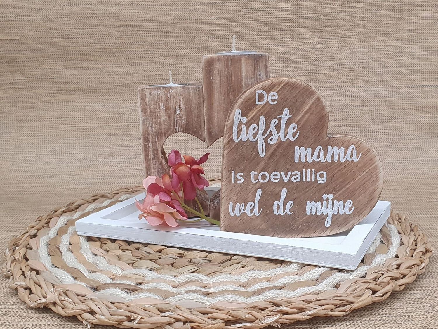 Voor de liefste mama, cadeau box, met de hand gemaakt bij myhearttoyours.nl