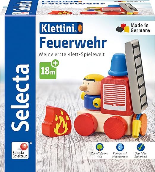 Houten speelgoed Brandweer, werkt met klittenband voor de kleintjes, bij soulstore myhearttoyours.nl