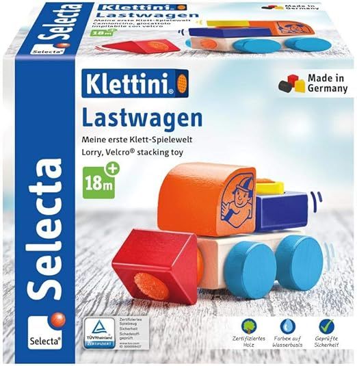 Mooie houten Vrachtauto, met klittenband voor het bouwen met kinderhandjes bij Soulstore myhearttoyours.nl