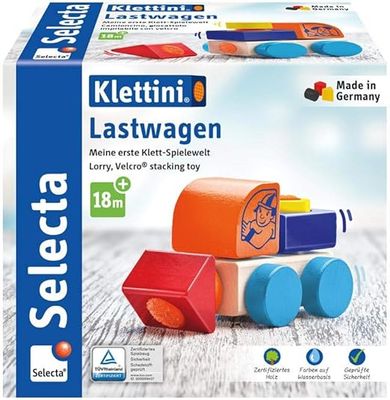 Mooie houten Vrachtauto, met klittenband voor het bouwen met kinderhandjes bij Soulstore myhearttoyours.nl