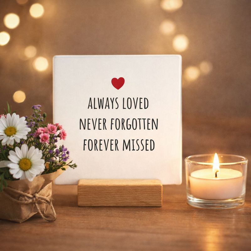 Tegeltje van Keramiek, Always Loved bij myhearttoyours.nl