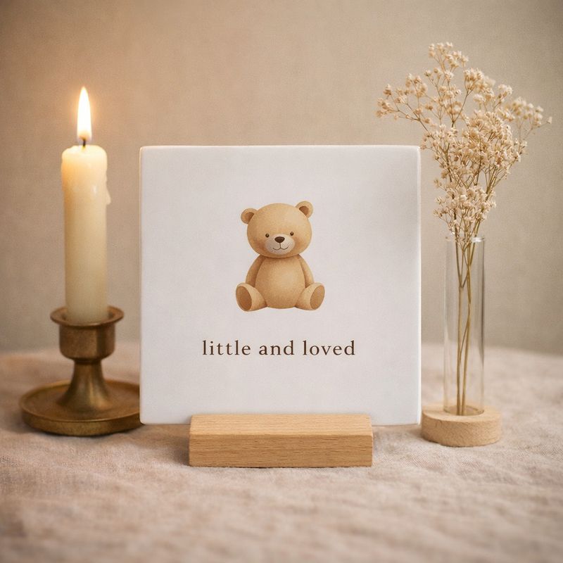 Tegeltje van Keramiek, Little and Loved bij myhearttoyours.nl