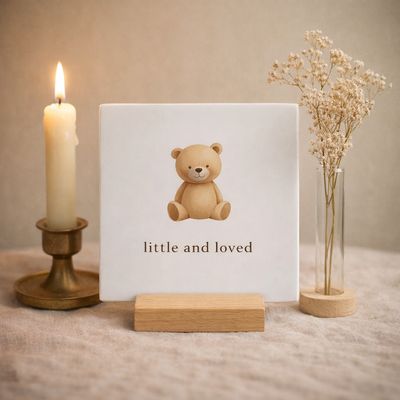 Tegeltje van Keramiek, Little and Loved bij myhearttoyours.nl