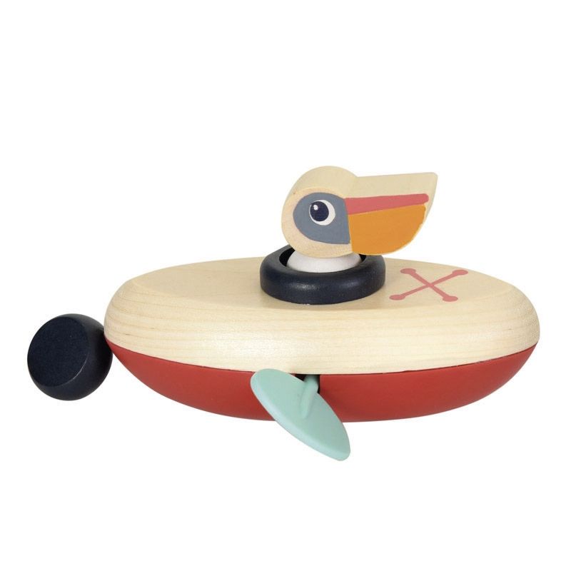 Wind-Up Wooden Pelican