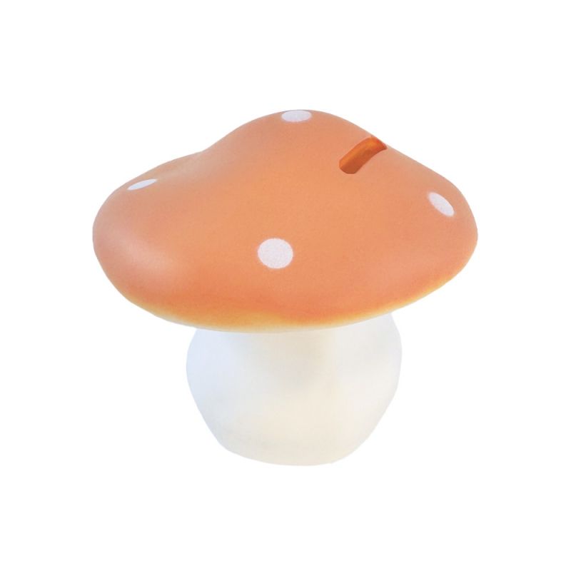 Mushroom-Shaped Piggy Bank, Terra personalised with name