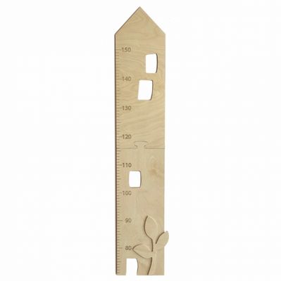 Wooden House Growth Chart yardstick