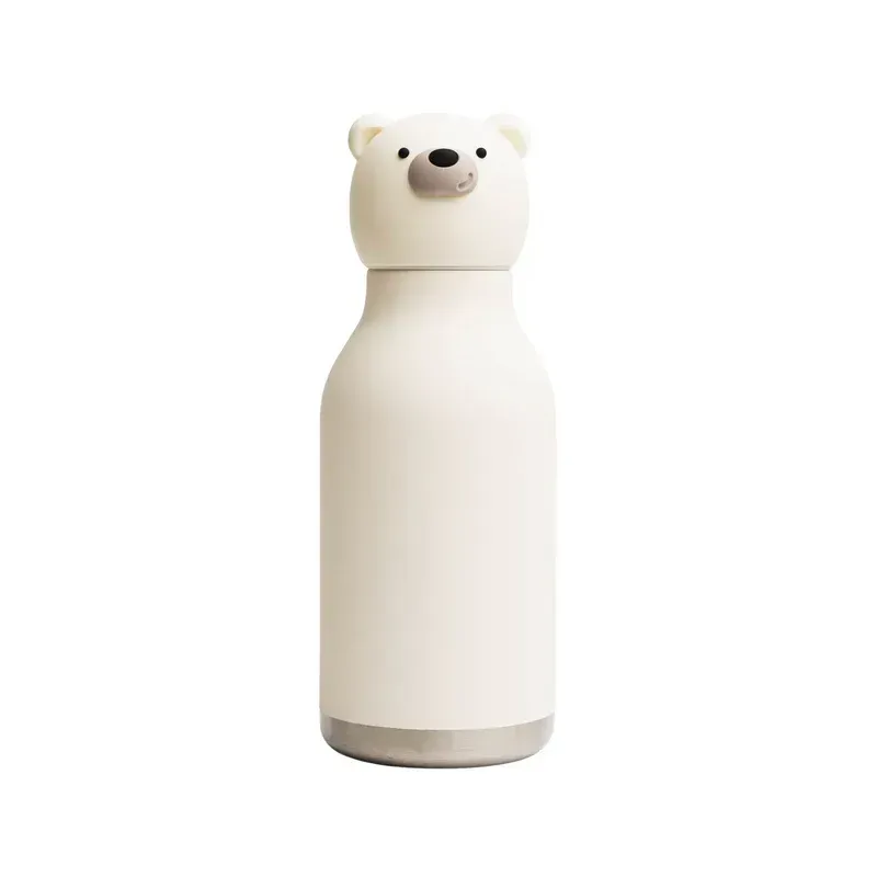 ASOBU Bestie Polar Bear water bottle with polar bear lid, insulated and personalized with name, logo or picture.