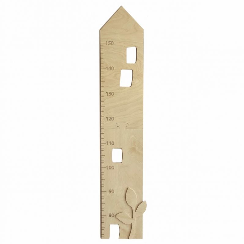 Wooden House Growth Chart yardstick