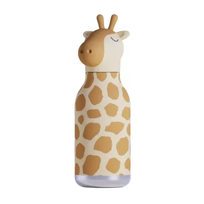 ASOBU Bestie Giraffe Trinkflasche mit Giraffenverschluss, isoliert und personalisiert mit Name, Logo oder Bild.