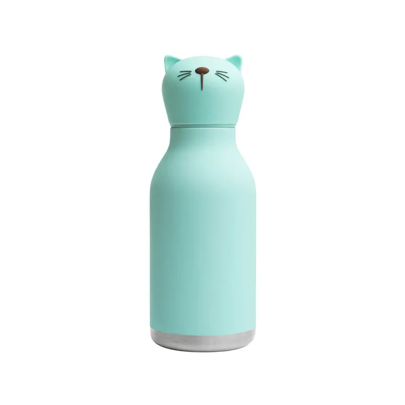 ASOBU Bestie Cat water bottle with cat lid, insulated and personalized with name, logo or picture.