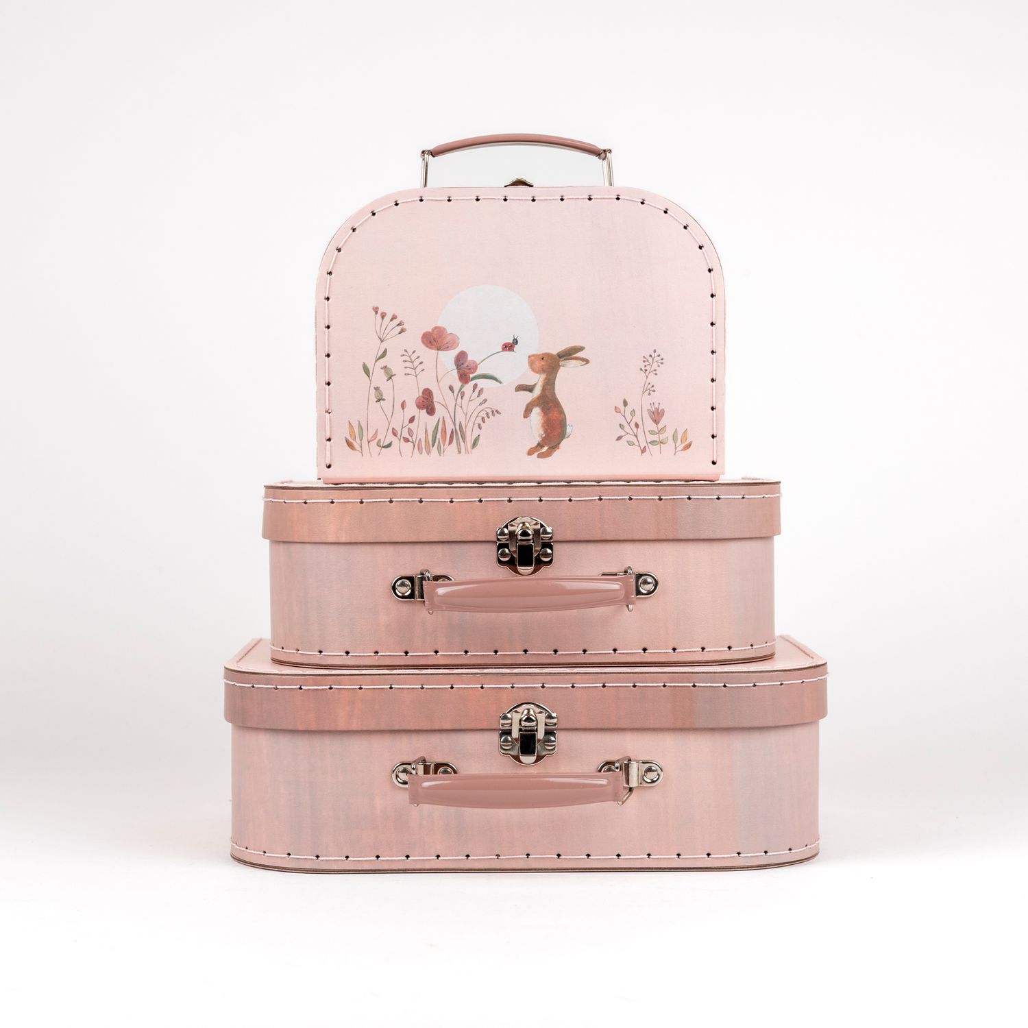 Children’s pink Suitcases – Personalised with Name