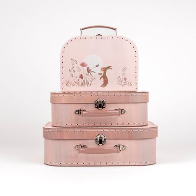Valisettes Enfant Lapin Rose – Personnalisables avec Prénom
